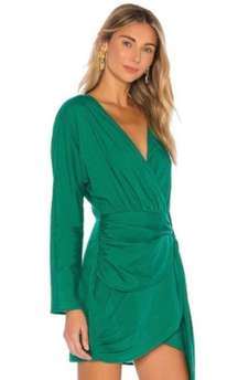 L’Academie The Lorriana Long Sleeve Draped Dress Size M