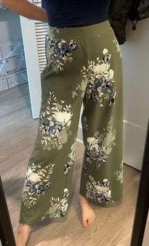 est 1946 high waist floral wide leg pants