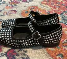 Rhinestone Embellished Mary Janes