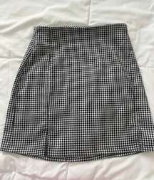 Gingham Mini Skirt