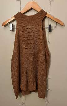 Brown Crochet Top