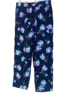 Vans Off the Wall Floral Print‎ Drawstring cropped Pants size Large