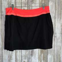 Orange Banded Black Skort