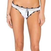 NWT PILYQ bikini bottoms Large white crochet teeny