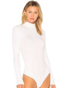 n:Philanthropy Brooke Turtleneck Bodysuit in White