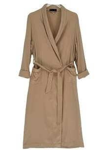 Loro Piana Cashmere Robe in Beige Size Small