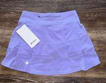 Lululemon Pace Rival Skirt Mid-Rise Long Lilac Smoke Size 2 NWT