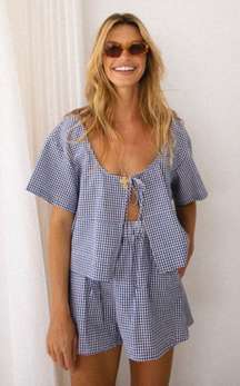 Blue Gingham Set