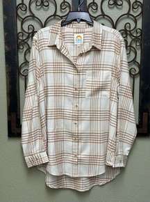 C&C California long sleeve button down plaid shirt