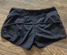 Black Speed Up Low-Rise Lined Short 2.5