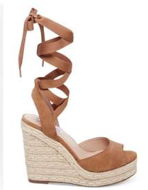 Secret Ankle-Tie Espadrille Wedges Sz 8.5