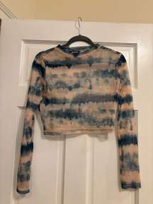 Mesh Tie Dye Top