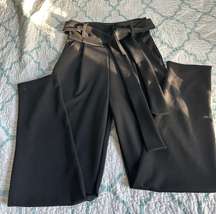 Scuba Tie Waist Cigarette Pants 