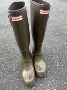 Army Green Rain Boots