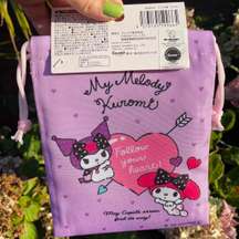 Sanrio Pink And Purple Drawstring Bag