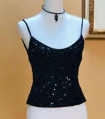 🆕💥Oleg Cassini Sequin Bustier Corset Top