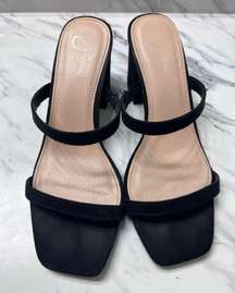 Black Heeled Sandals