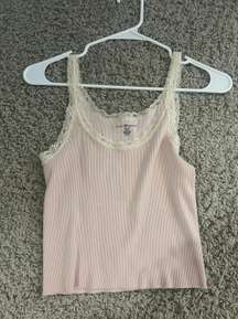 Pink Lace Tank