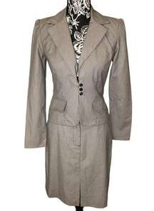 City Triangle Pinstripe 2Pc Skirt Suit Professional Occupational Business