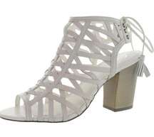 SBICCA MANITOU LEATHER ANKLE STRAP GLADIATOR SANDALS A17