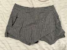 Gingham envelope skort 