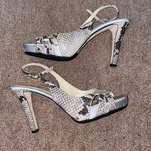 Snake Skin Kate Spade Strappy Heels