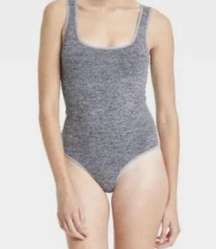 Colsie Womens Gray Seamless One Piece Tank Top Bodysuit Shirt Size M