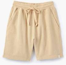 TKEES 100% Cotton Relaxed Fit Drawstring Core Short Latte Women's Size 1/ Small