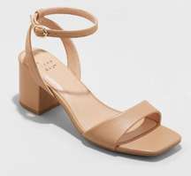 Women's Sonora Heels Tan - A New Day™ 9.5