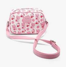 New  Hello Kitty Loungefly pink kawaii strawberry milk mini crossbody bag