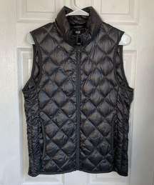 Uniqlo quilted puffer vest black womens size XS