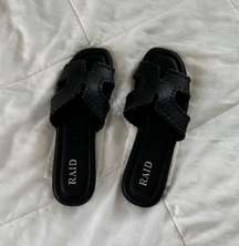 Never Worn Black Sandals 