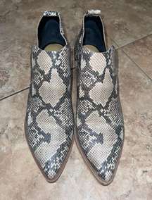 Dolce Vita Snakeskin Booties 