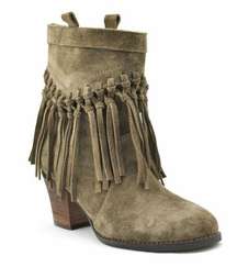 SBICCA Ankle fringe boots