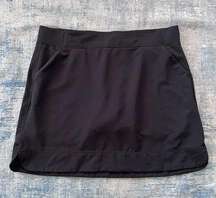 32 Degrees Cool Black Elastic Waist Athletic Skort XL