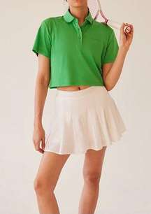 Outdoor Voices Birdie Cropped Polo Kelly Green Size XXS