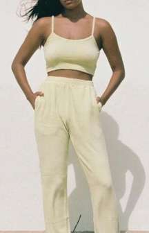 Jaya Terrycloth Pants in Lemongrass Size XS/S NWT