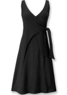 Patagonia Wrap Me Up Black Dress size medium