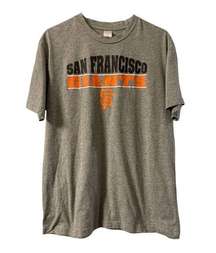 San Francisco Giants Genuine Merchandise Gray Shirt Iconic Logo Size Large EUC