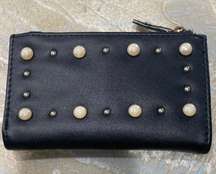 Black with pearls Wallet (Preowned)