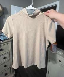 Tan Turtle Neck Top