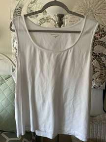 Coldwater Creek White Tank Top 2X