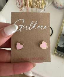 Heart studs