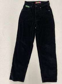 Vintage Empyre Tori Black Corduroy Skate Loose Fit Baggy Pants Women's Size 0