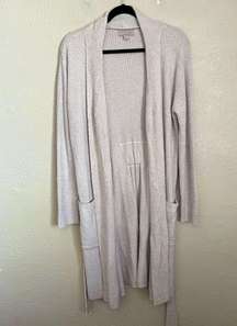 Barefoot Dreams CozyChic Lite HE Ribbed Robe Faded Rose Pearl Small Medium