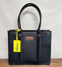 By Montana West Medium Size Black Tote Bag