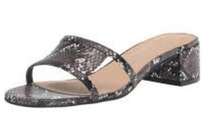 NEW Coconuts by Matisse Luau  Snakeskin Cutout Heeled Sandal Slide