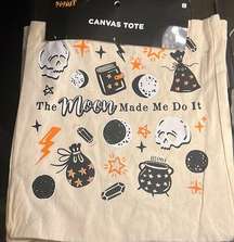 NWT Spirit Halloween  canvas tote