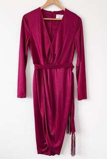 Altuzarra for TARGET Red Tassel Wrap Dress