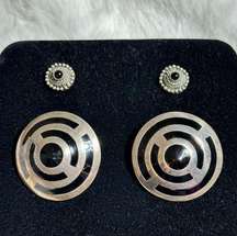 Large Taxco & Small Vintage  & Sterling Earrings